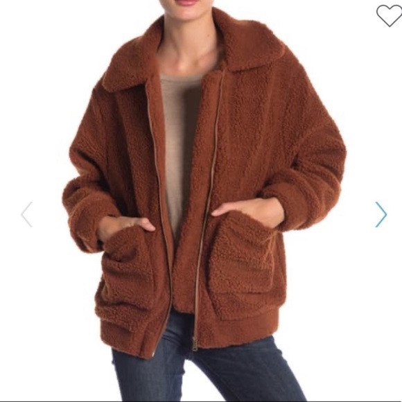 Elodie Jackets & Blazers - NWT Nordstrom Elodie Faux Shearling Teddy Jacket